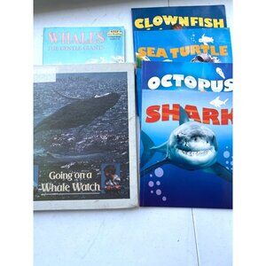 Set Of 5 Childrens Marine Life Animal Books Educational Reading Teach Sea Ocean